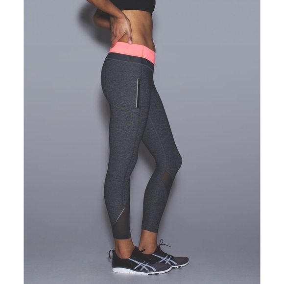 lululemon athletica Pants - Lululemon Inspire Tight Heather Grey Leggings Size 2
